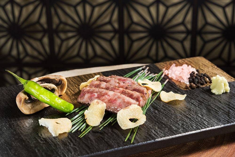 Wagyu beef steak at Kyoku